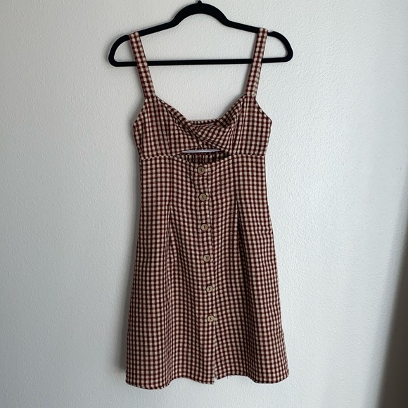 Liberty Love Dresses & Skirts - Liberty Love Fall Gingham Twist Front Dress